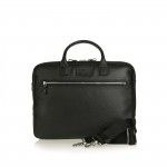 SPALDING & BROS. Cartella 2 zip Vermont nera